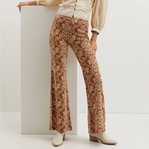 Anthropologie Industry Knit Flare Pants L